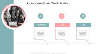 Considered Fair Credit Rating In Powerpoint And Google Slides Cpb