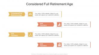 Considered Full Retirement Age In Powerpoint And Google Slides Cpb