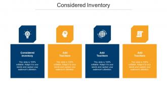 Considered Inventory Ppt Powerpoint Presentation Ideas Background Designs Cpb