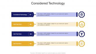 Considered Technology In Powerpoint And Google Slides Cpb