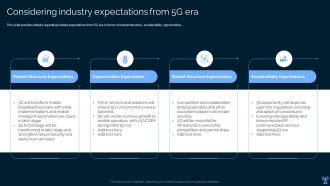 Considering Industry Expectations From 5g Era Leading And Preparing For 5g World