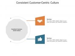 Consistent customer centric culture ppt powerpoint presentation infographics slide download cpb