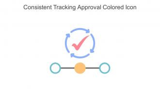 Consistent Tracking Approval Colored Icon In Powerpoint Pptx Png And Editable Eps Format