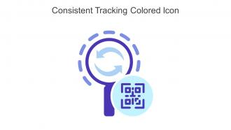 Consistent Tracking Colored Icon In Powerpoint Pptx Png And Editable Eps Format