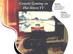 Console gaming on flat screen tv
