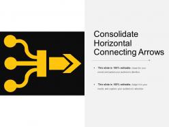 Consolidate horizontal connecting arrows