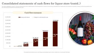 Consolidated Statements Of Cash Flows For Liquor Store Specialty Liquor Store BP SS Image Best