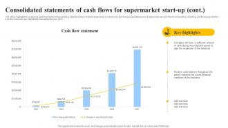 Consolidated Statements Of Cash Flows Grocery Store Business Plan BP SS Image Best