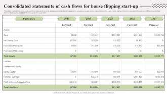 Consolidated Statements Of Cash Flows Property Redevelopment Business Plan BP SS Interactive Professionally