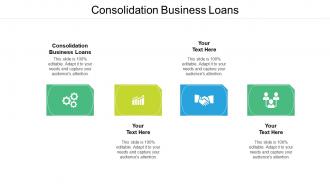 Consolidation business loans ppt powerpoint presentation inspiration elements cpb