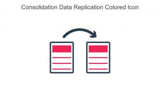 Consolidation Data Replication Colored Icon In Powerpoint Pptx Png And Editable Eps Format