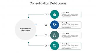 Consolidation debt loans ppt powerpoint presentation summary slide download cpb
