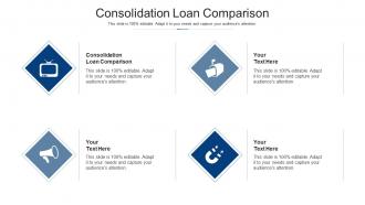 Consolidation loan comparison ppt powerpoint presentation inspiration layout cpb