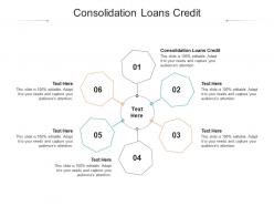 Consolidation loans credit ppt powerpoint presentation summary icons cpb