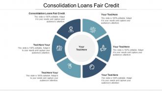 Consolidation loans fair credit ppt powerpoint presentation portfolio shapes cpb
