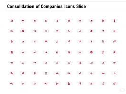 Consolidation of companies icons slide ppt powerpoint presentation styles icons