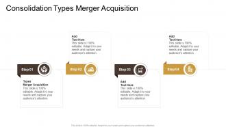 Consolidation Types Merger Acquisition In Powerpoint And Google Slides Cpb