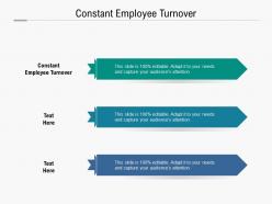 Constant employee turnover ppt powerpoint presentation file display cpb