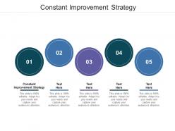 Constant improvement strategy ppt powerpoint presentation slides infographic template cpb