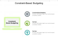 Constraint based budgeting ppt powerpoint presentation inspiration templates cpb