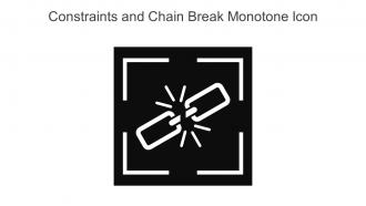 Constraints And Chain Break Monotone Icon In Powerpoint Pptx Png And Editable Eps Format