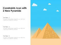 Constraints icon with 2 new pyramids