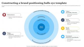 Constructing A Brand Positioning Bulls Eye Template