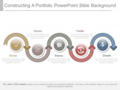 Constructing a portfolio powerpoint slide background