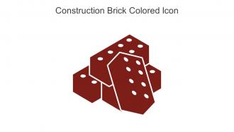 Construction Brick Colored Icon In Powerpoint Pptx Png And Editable Eps Format