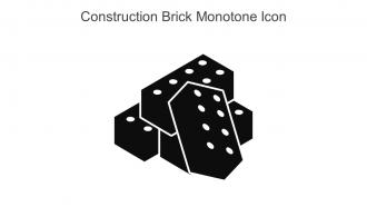 Construction Brick Monotone Icon In Powerpoint Pptx Png And Editable Eps Format