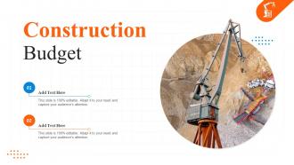 Construction Budget Ppt Powerpoint Presentation File Display