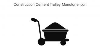 Construction Cement Trolley Monotone Icon In Powerpoint Pptx Png And Editable Eps Format