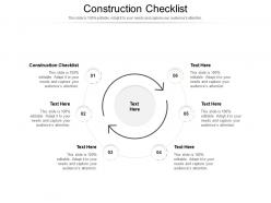 Construction checklist ppt powerpoint presentation show model cpb