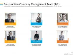 Construction company management team m2084 ppt powerpoint presentation gallery influencers