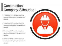 Construction company silhouette