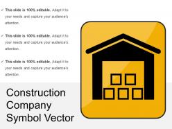 Construction company symbol vector