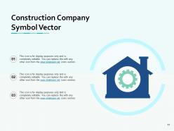 Construction Company Vector Illustration Factory Icon Silhouette Symbol Vector
