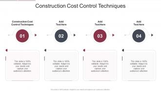 Construction Cost Control Techniques In Powerpoint And Google Slides Cpb
