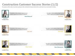 Construction customer success stories budai m697 ppt powerpoint presentation file slideshow