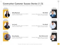 Construction customer success stories helsmoortel ppt powerpoint presentation file professional