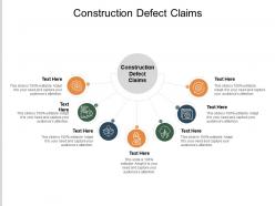 Construction defect claims ppt powerpoint presentation show icons cpb