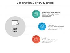 Construction delivery methods ppt powerpoint presentationmodel brochure cpb