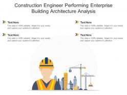 Construction Engineer Performing Enterprise Building Architecture Analysis