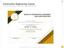 Construction engineering license wikihow ppt powerpoint presentation file visual aids
