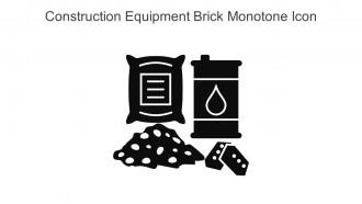Construction Equipment Brick Monotone Icon In Powerpoint Pptx Png And Editable Eps Format