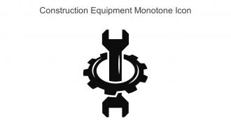 Construction Equipment Monotone Icon In Powerpoint Pptx Png And Editable Eps Format