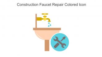 Construction Faucet Repair Colored Icon In Powerpoint Pptx Png And Editable Eps Format
