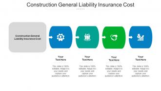 Construction General Liability Insurance Cost Ppt Powerpoint Graphics Cpb