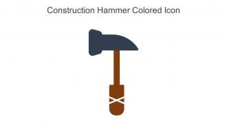Construction Hammer Colored Icon In Powerpoint Pptx Png And Editable Eps Format