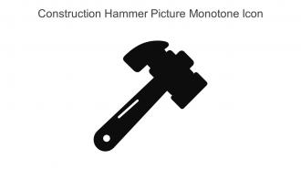 Construction Hammer Picture Monotone Icon In Powerpoint Pptx Png And Editable Eps Format